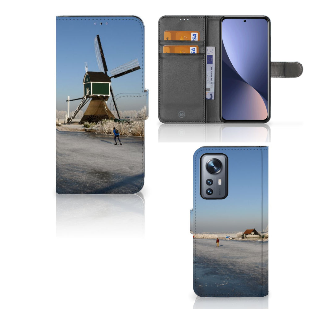 Xiaomi 12 Pro Flip Cover Schaatsers