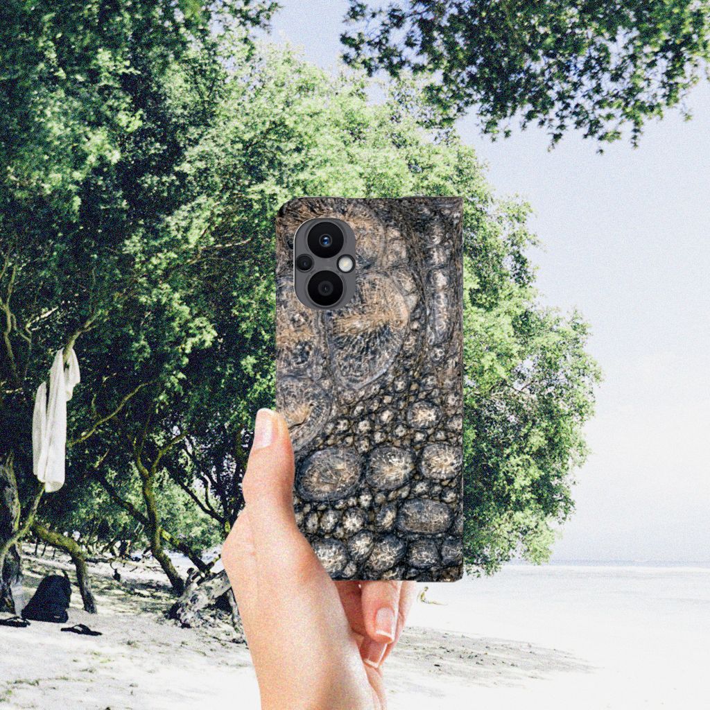 OPPO Reno8 Lite Hoesje maken Krokodillenprint - B2C Telecom