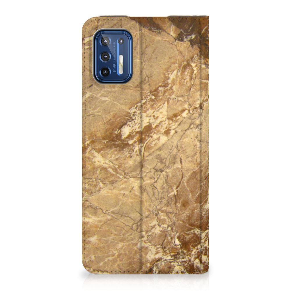 Motorola Moto G9 Plus Standcase Marmer Creme - B2C Telecom