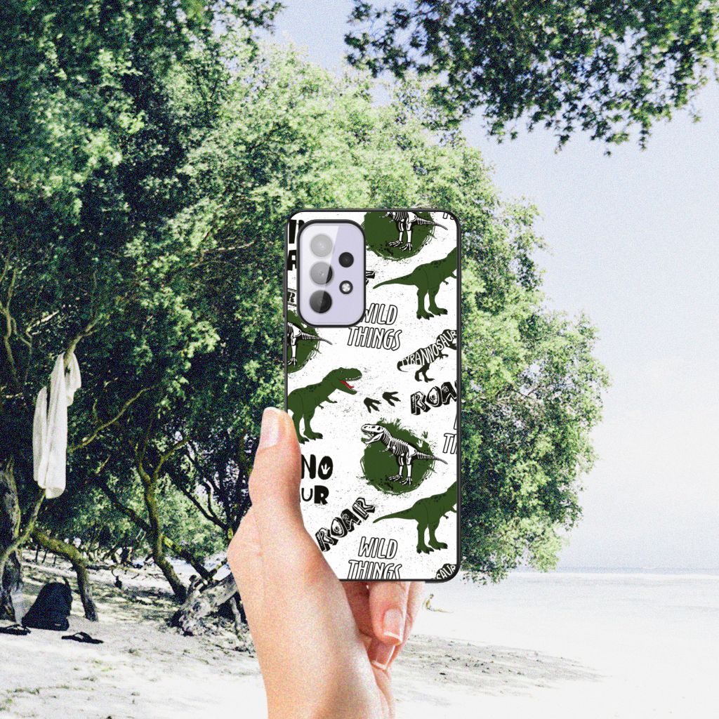Dierenprint Telefoonhoesje voor Samsung Galaxy A33 5G Dinosaurus B2C Telecom