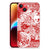 Silicone Back Case iPhone 14 Plus Angel Skull Rood