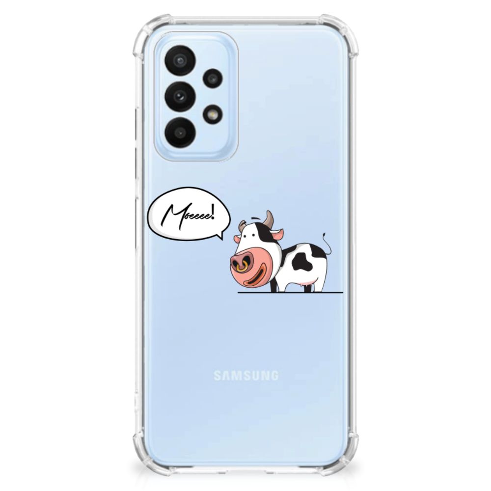 Samsung Galaxy A23 Stevig Bumper Hoesje Cow - B2C Telecom