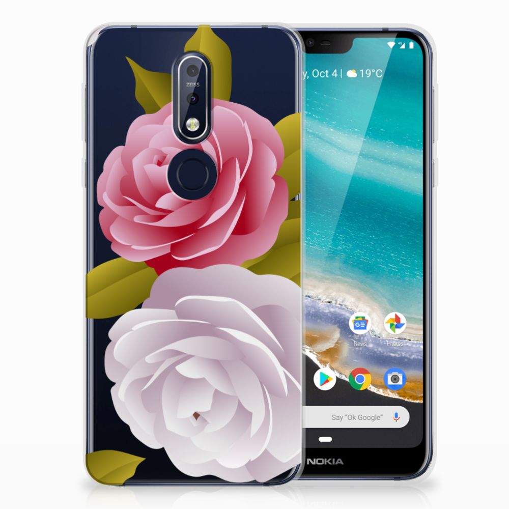 Nokia 7.1 TPU Case Roses