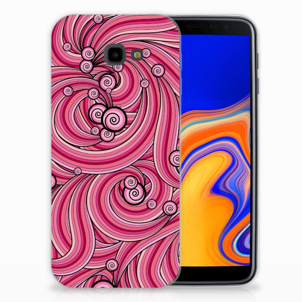 Samsung Galaxy J4 Plus (2018) Hoesje maken Swirl Pink