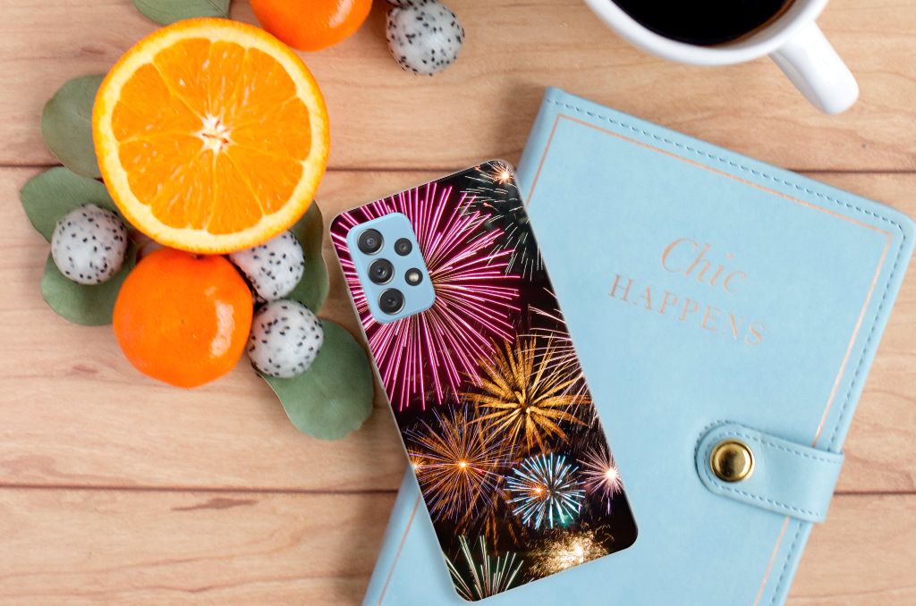 Samsung Galaxy A72 Silicone Back Cover Vuurwerk