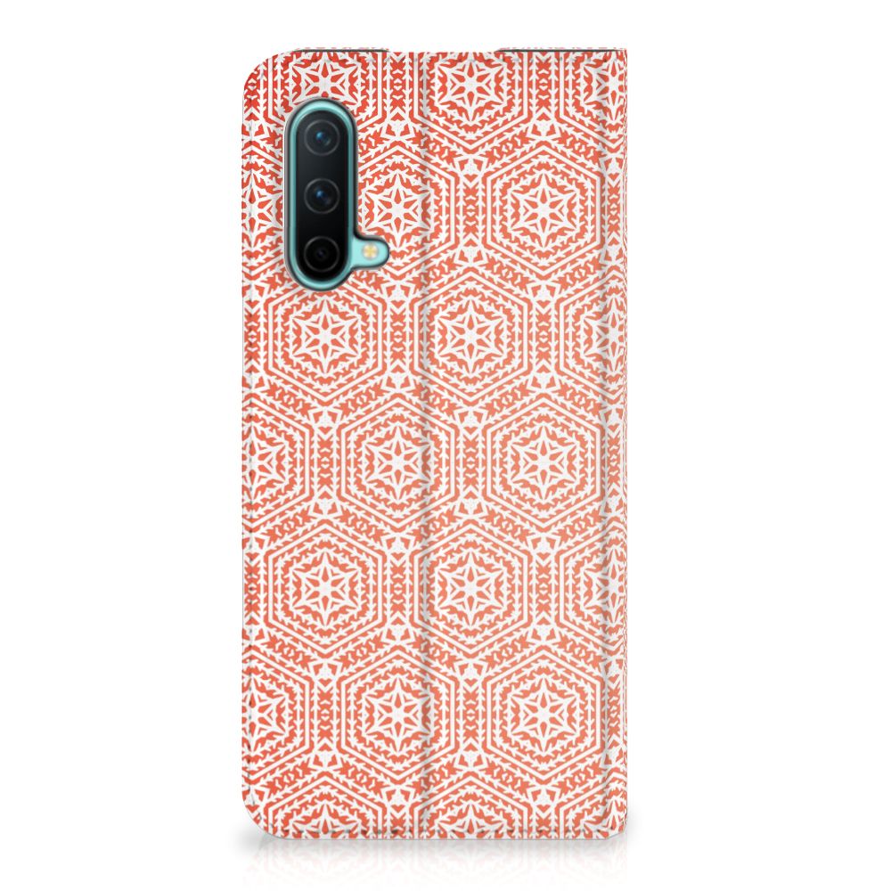 OnePlus Nord CE 5G Hoesje met Magneet Pattern Orange - B2C Telecom