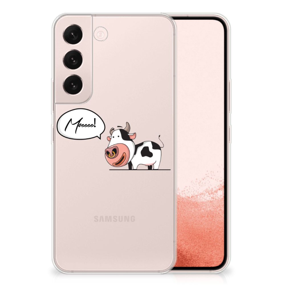 Samsung Galaxy S22 Telefoonhoesje met Naam Cow