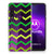 Motorola One Macro TPU bumper Zigzag Groen