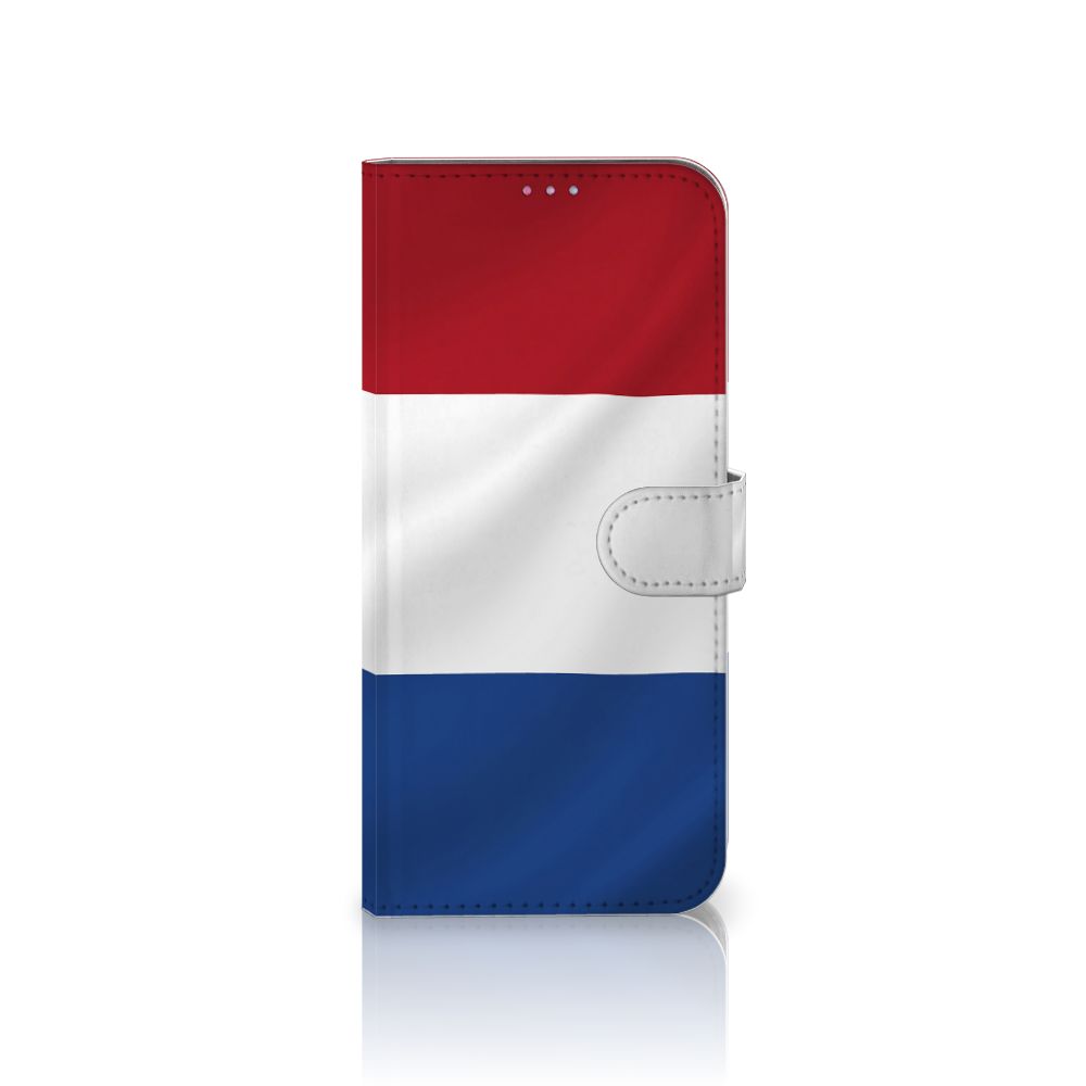 Motorola Moto G60s Bookstyle Case Nederlandse Vlag met artistiek ontwerp van de Nederlandse vlag.