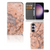 Samsung Galaxy S24 Plus Bookcase Marmer Oranje