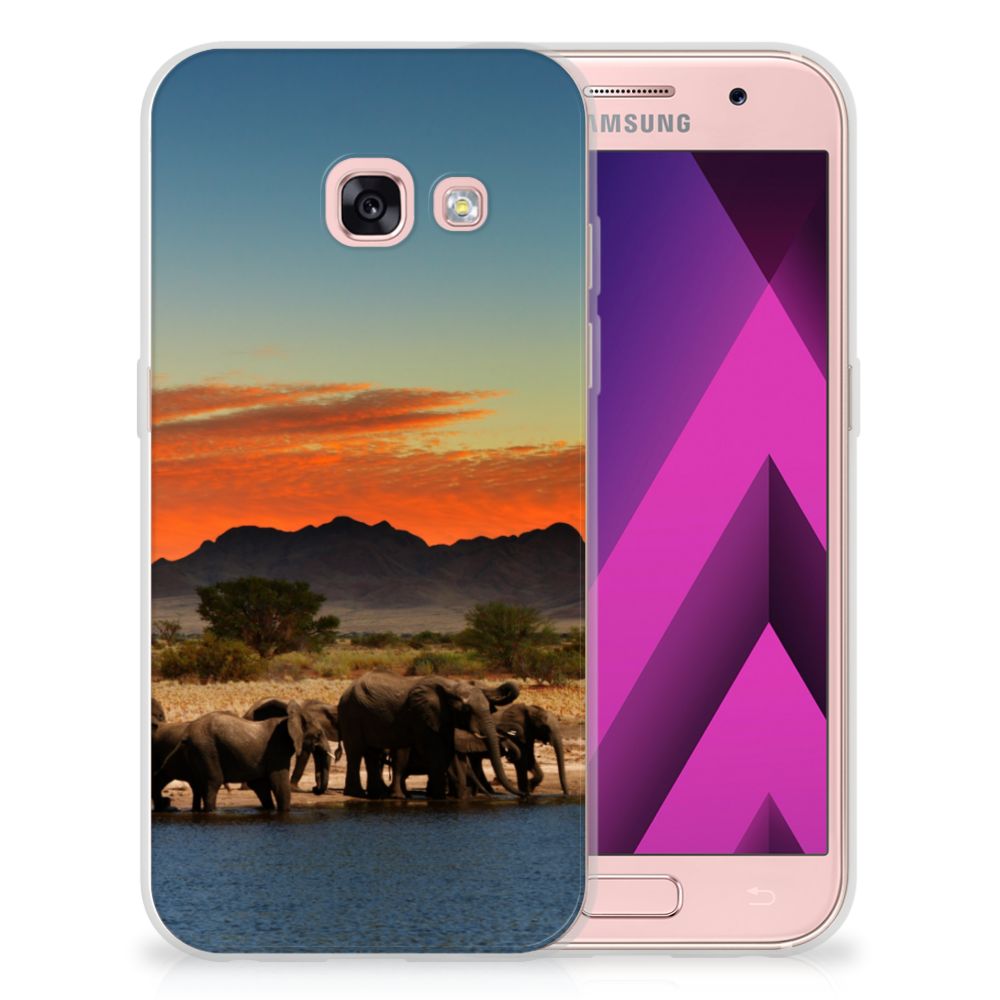 Samsung Galaxy A3 2017 TPU Hoesje Olifanten