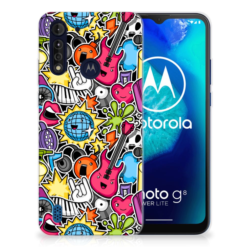 Motorola Moto G8 Power Lite Silicone Back Cover Punk Rock