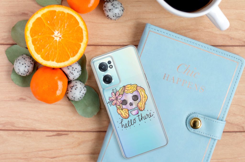 Silicone Back Case OnePlus Nord CE 2 5G Boho Skull B2C Telecom