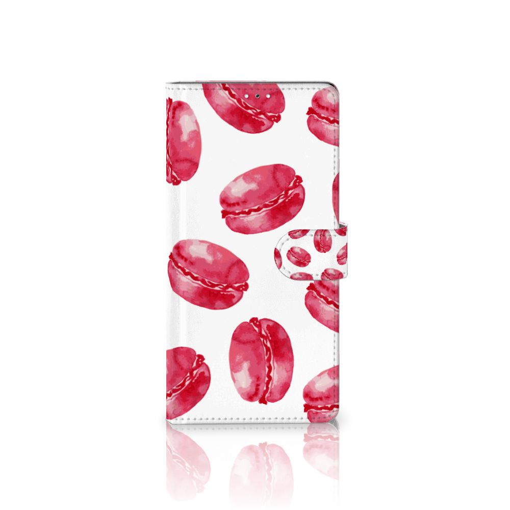 Samsung Galaxy S22 Ultra Book Cover Pink Macarons