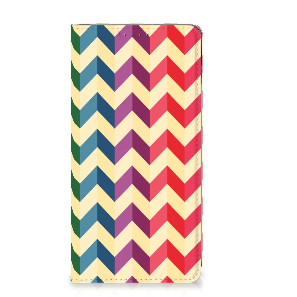 Samsung Galaxy S10 Hoesje met Magneet Zigzag Multi Color