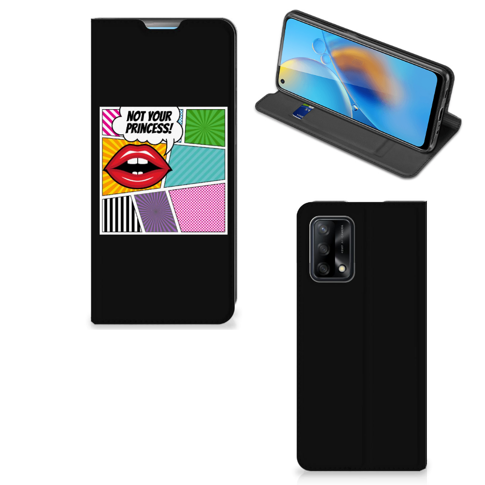 OPPO A74 4G Hippe Standcase Popart Princess - B2C Telecom