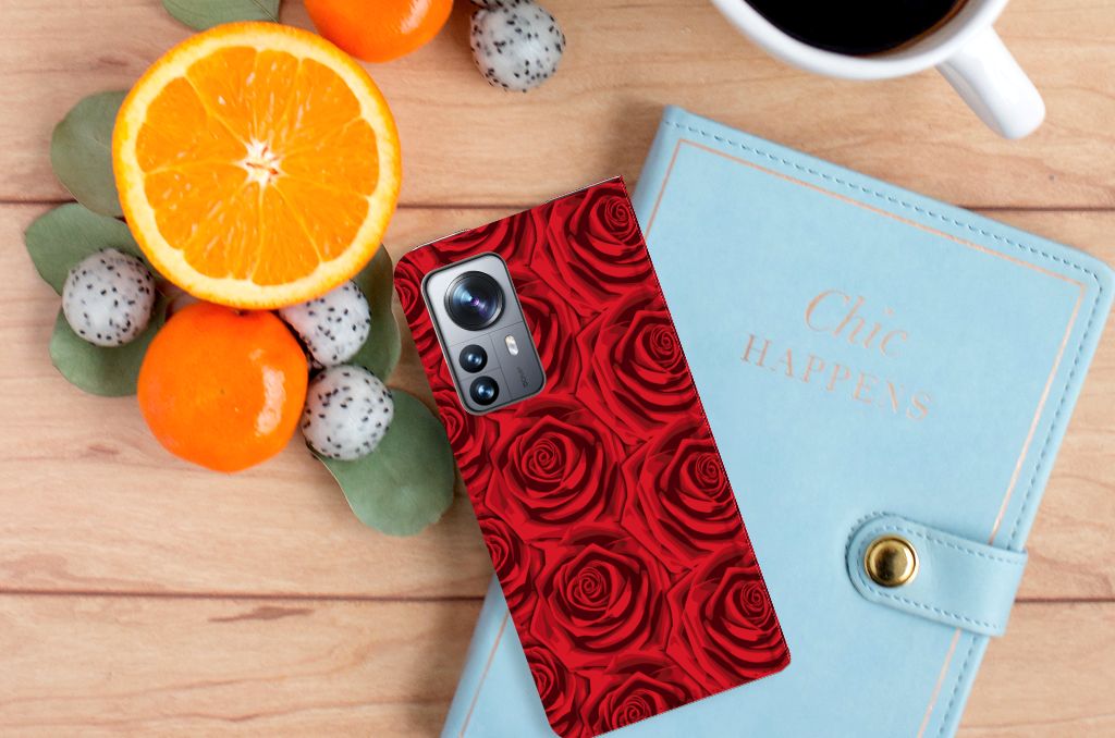 Xiaomi 12 Pro Smart Cover Red Roses - B2C Telecom