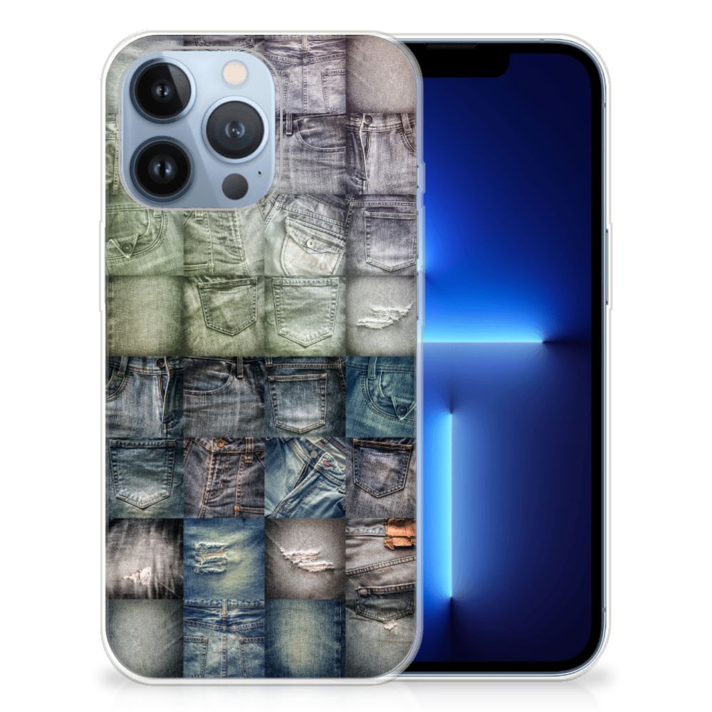 Silicone Back Cover Apple iPhone 13 Pro Spijkerbroeken B2C Telecom