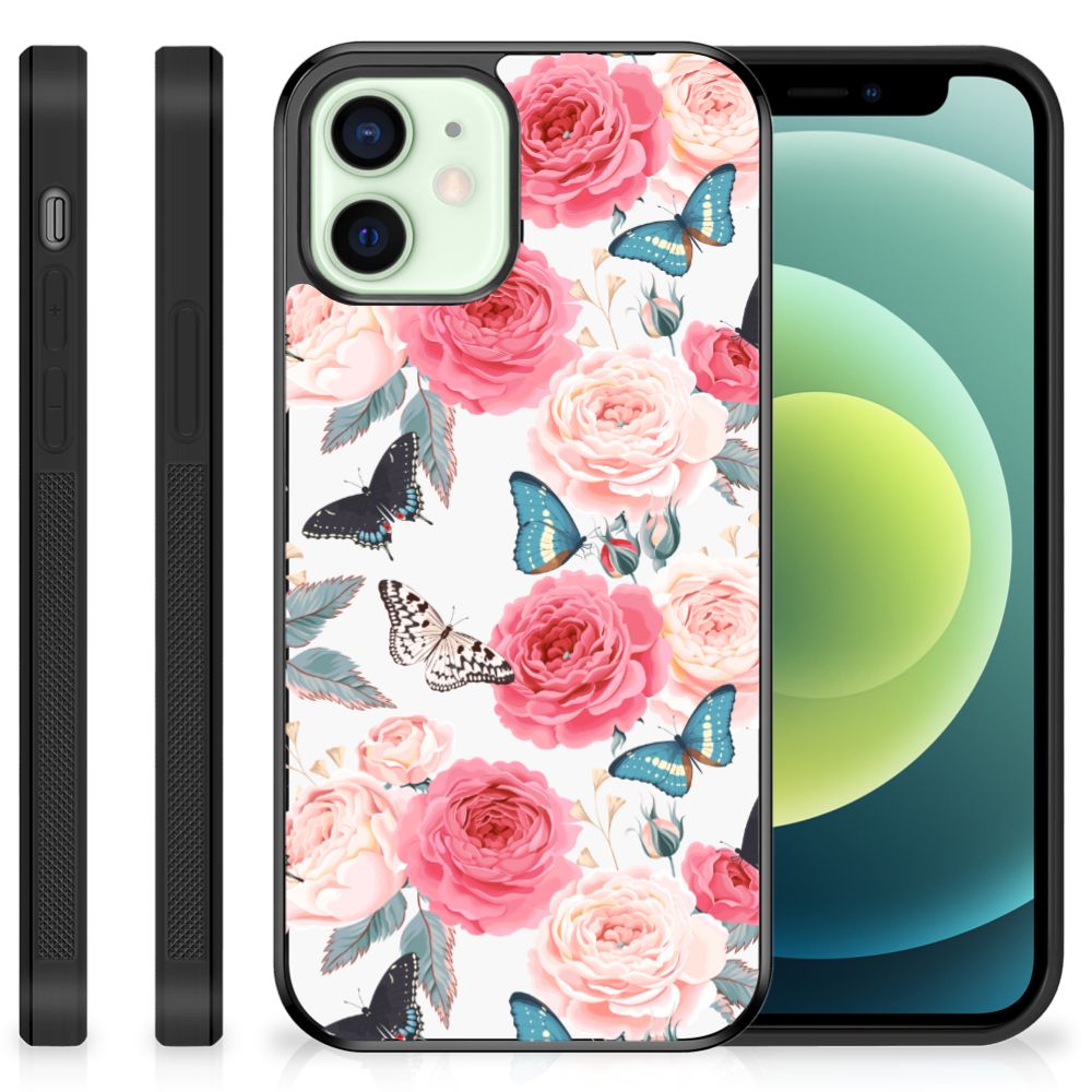 iPhone 12 Mini Skin Case Butterfly Roses B2C Telecom