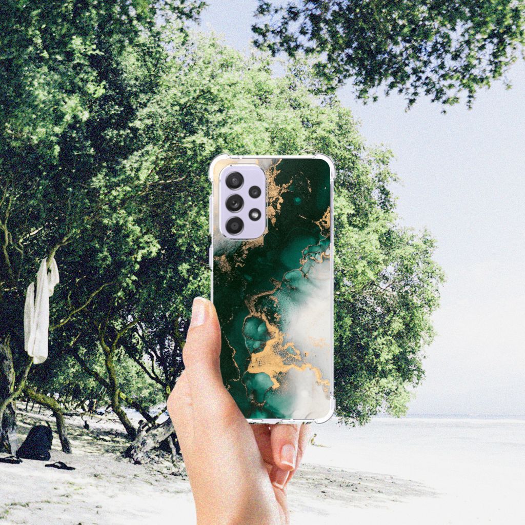 Anti-Shock Hoesje voor Samsung Galaxy A33 Marmer Groen B2C Telecom