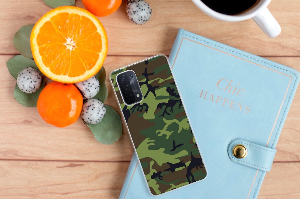 OPPO A93 5G TPU bumper Army Dark