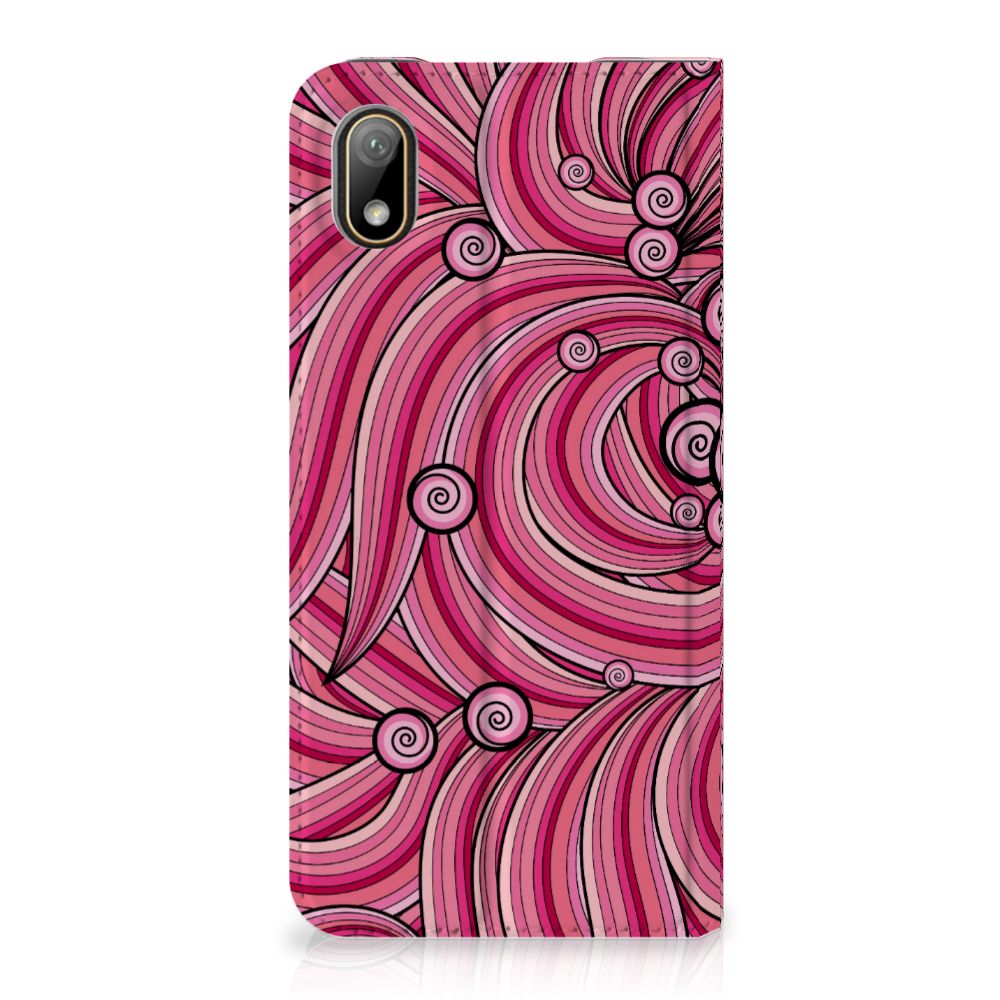 Huawei Y5 (2019) Bookcase Swirl Pink - B2C Telecom