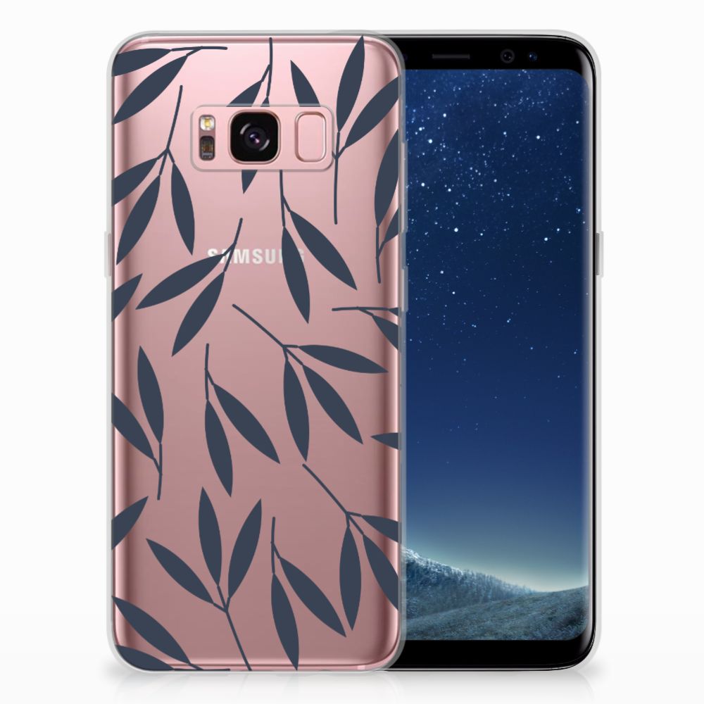 Samsung Galaxy S8 TPU Case Leaves Blue