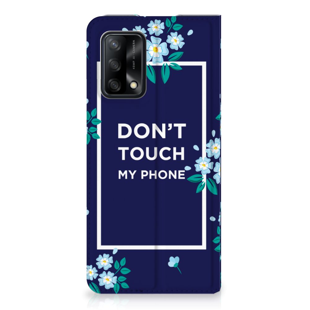 OPPO A74 4G Design Case Flowers Blue DTMP - B2C Telecom