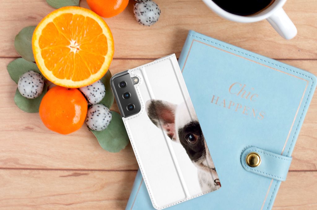 Samsung Galaxy S21 Plus Hoesje maken Franse Bulldog - B2C Telecom