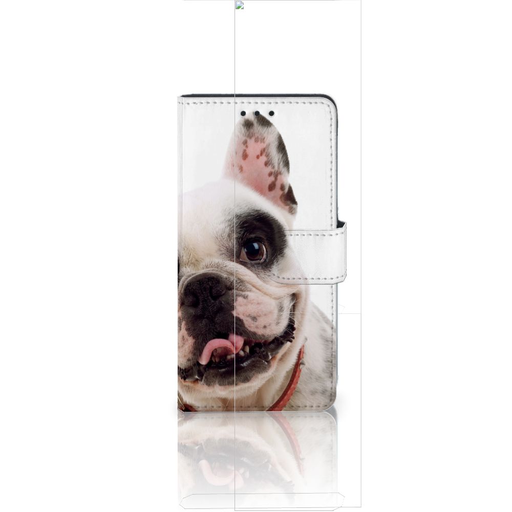 Huawei Ascend P8 Lite Telefoonhoesje met Pasjes Franse Bulldog