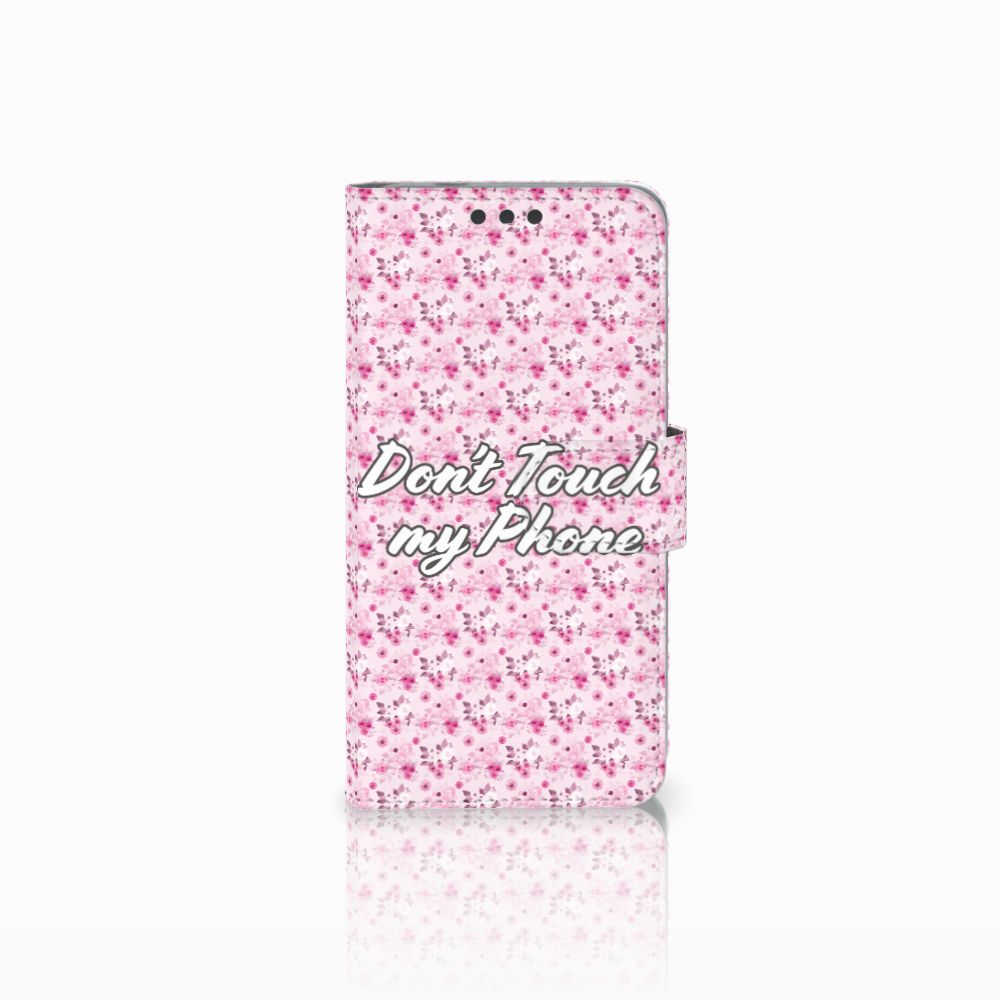 Microsoft Lumia 650 Portemonnee Hoesje Flowers Pink DTMP