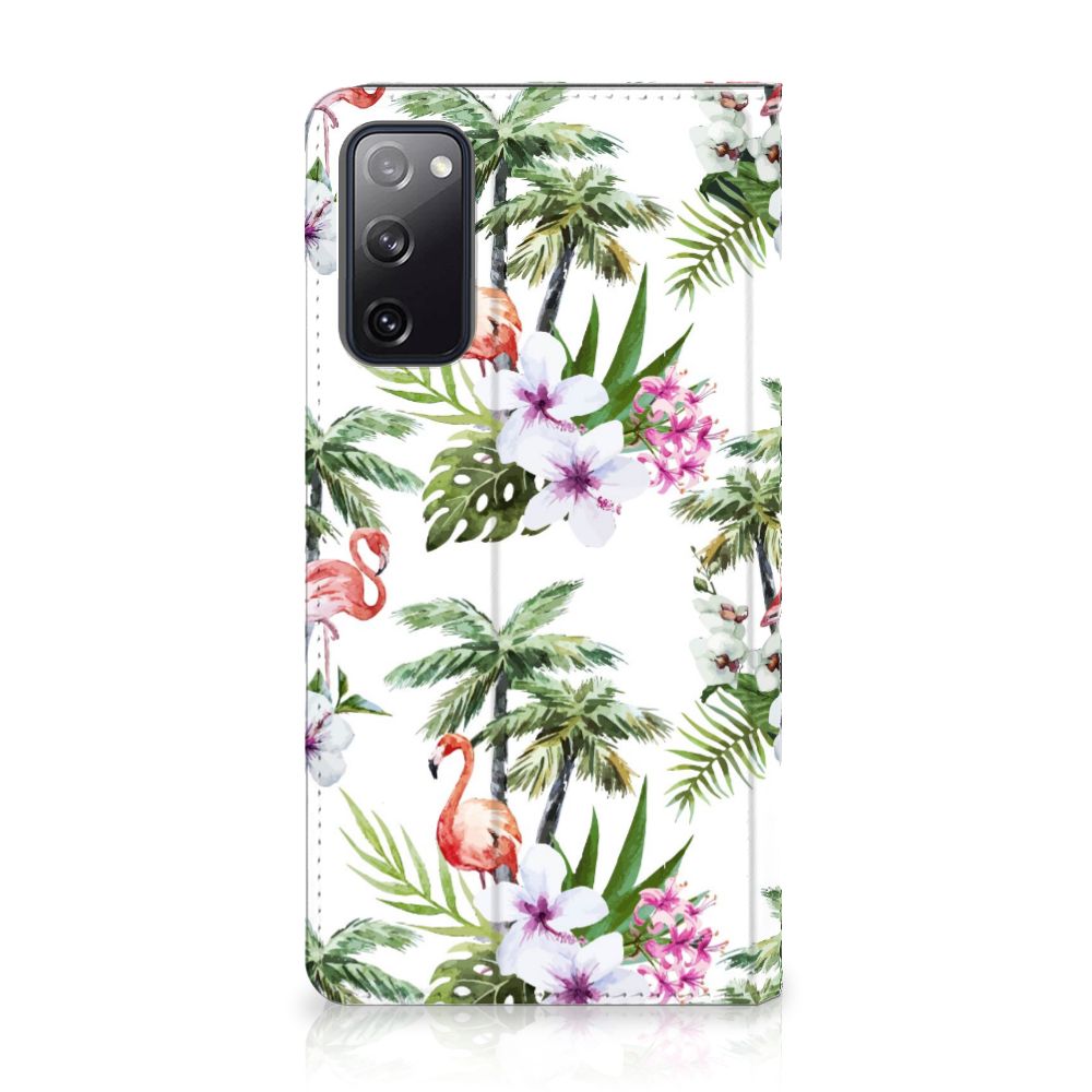 Samsung Galaxy S20 FE Hoesje maken Flamingo Palms - B2C Telecom