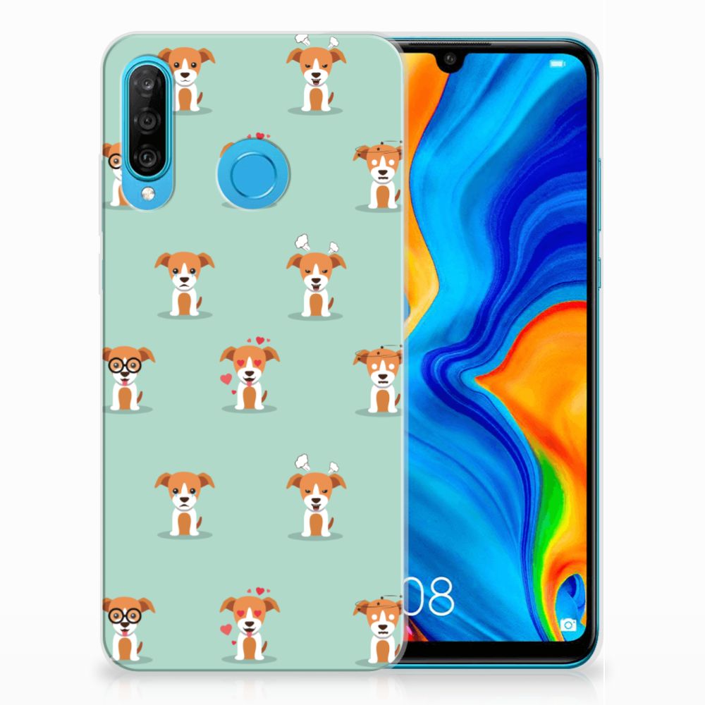 Huawei P30 Lite TPU Hoesje Pups