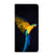 Samsung Galaxy A14 5G Hoesje maken Papegaai met felgekleurde papegaai op zwarte achtergrond.