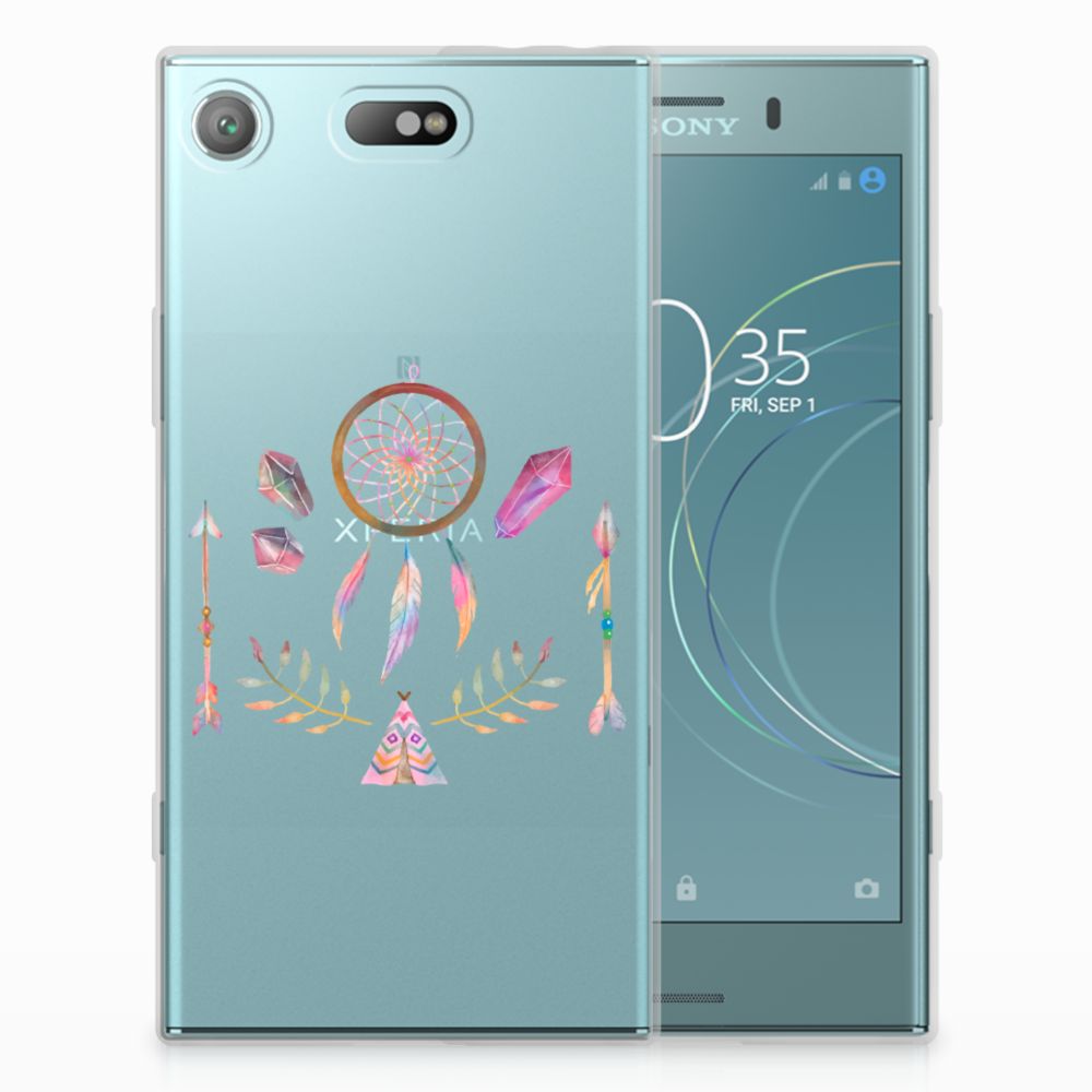 Sony Xperia XZ1 Compact Telefoonhoesje met Naam Boho Dreamcatcher