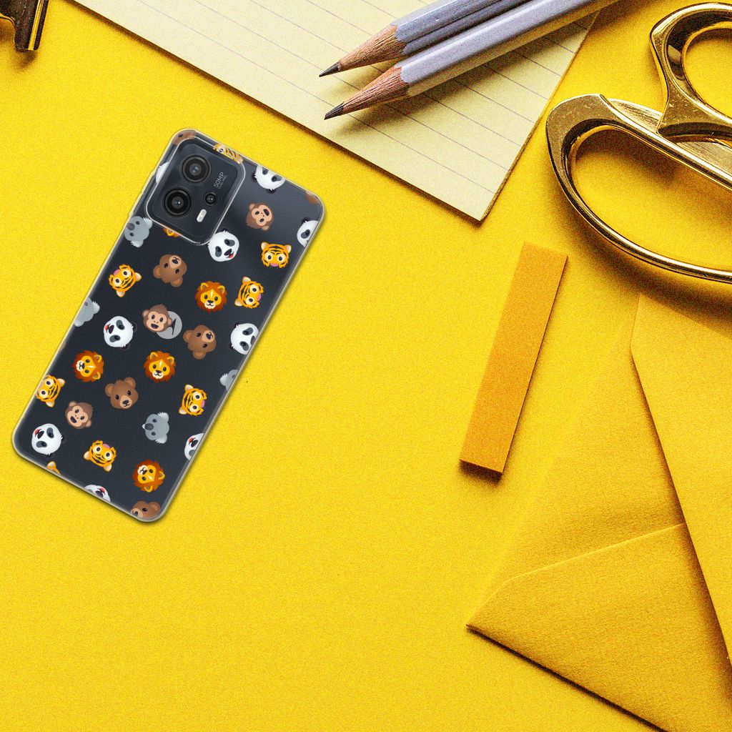 TPU bumper voor Motorola Moto G23 | G13 Dieren Emojis