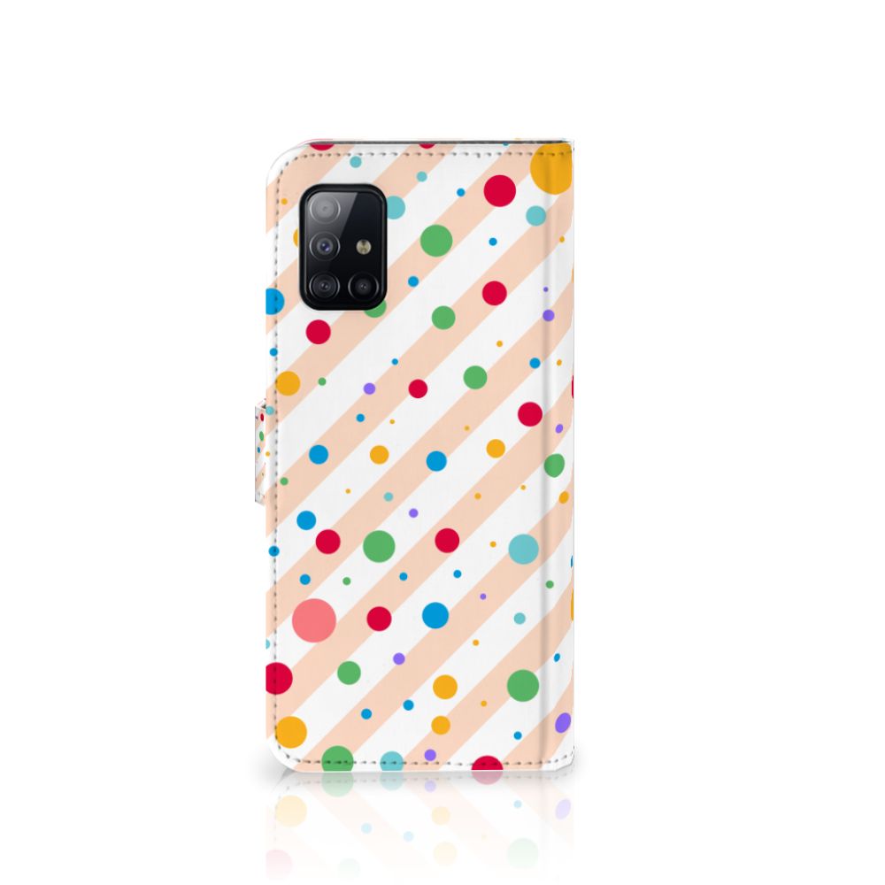 Samsung Galaxy A71 Telefoon Hoesje Dots