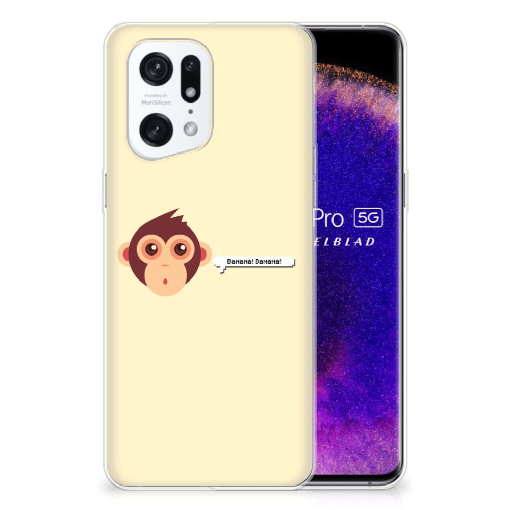 OPPO Find X5 Pro Telefoonhoesje met Naam Monkey