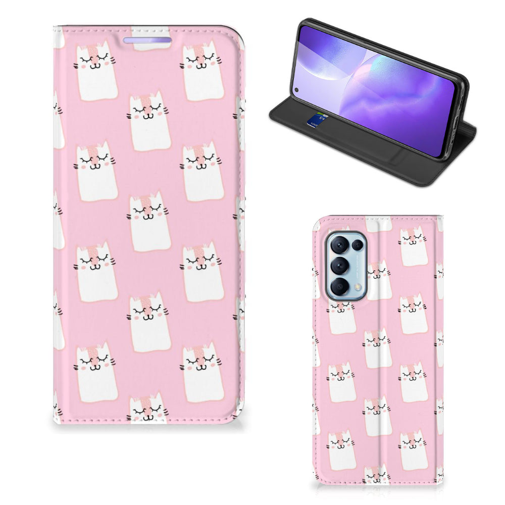 OPPO Find X3 Lite Hoesje maken Sleeping Cats