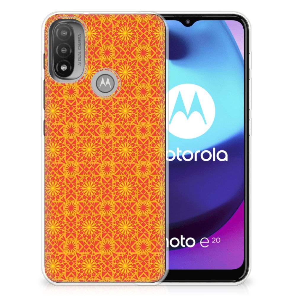 Motorola Moto E20 | E40 TPU bumper Batik Oranje