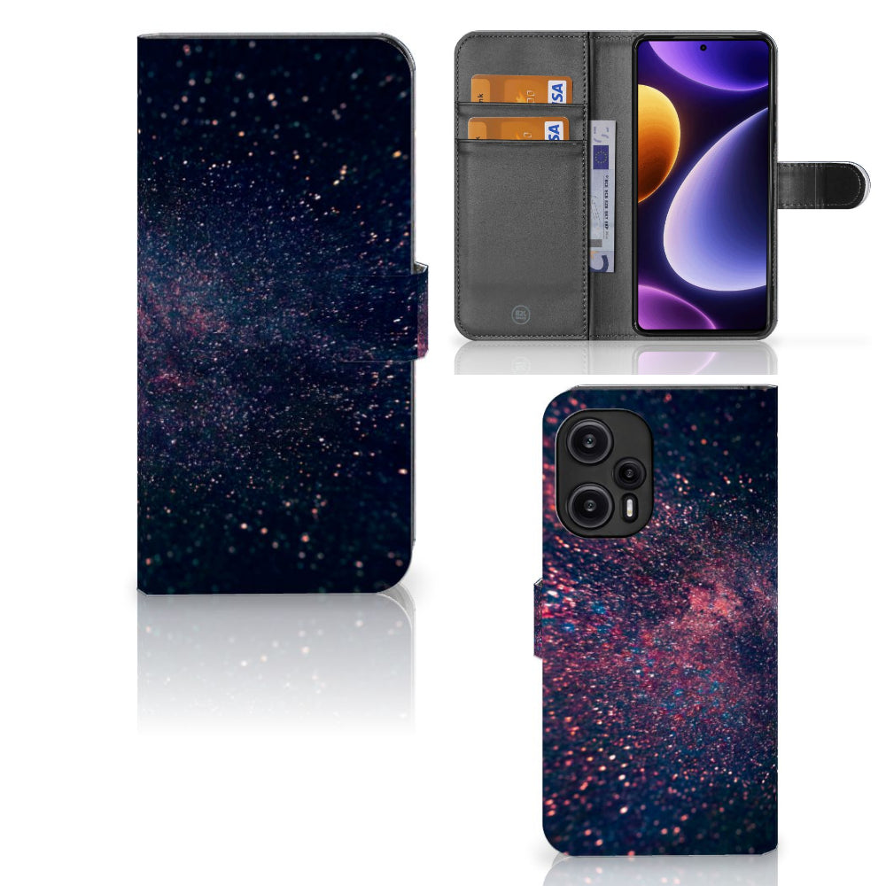 Xiaomi Poco F5 Book Case Stars