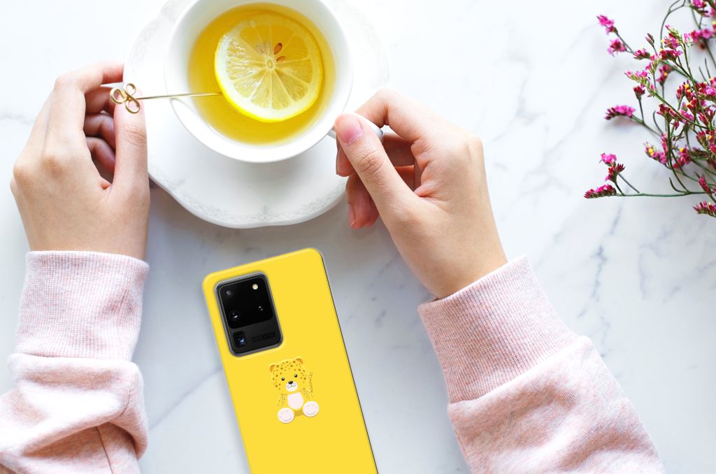 Samsung Galaxy S20 Ultra Telefoonhoesje met Naam Baby Leopard B2C Telecom