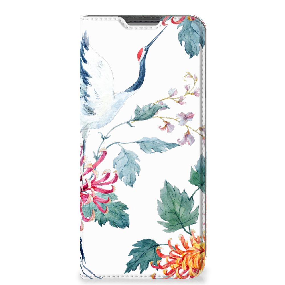 OPPO A96 | A76 Hoesje maken Bird Flowers - B2C Telecom