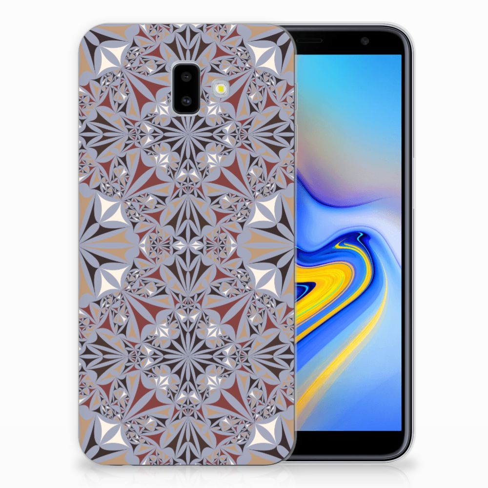 Samsung Galaxy J6 Plus (2018) TPU Siliconen Hoesje Flower Tiles