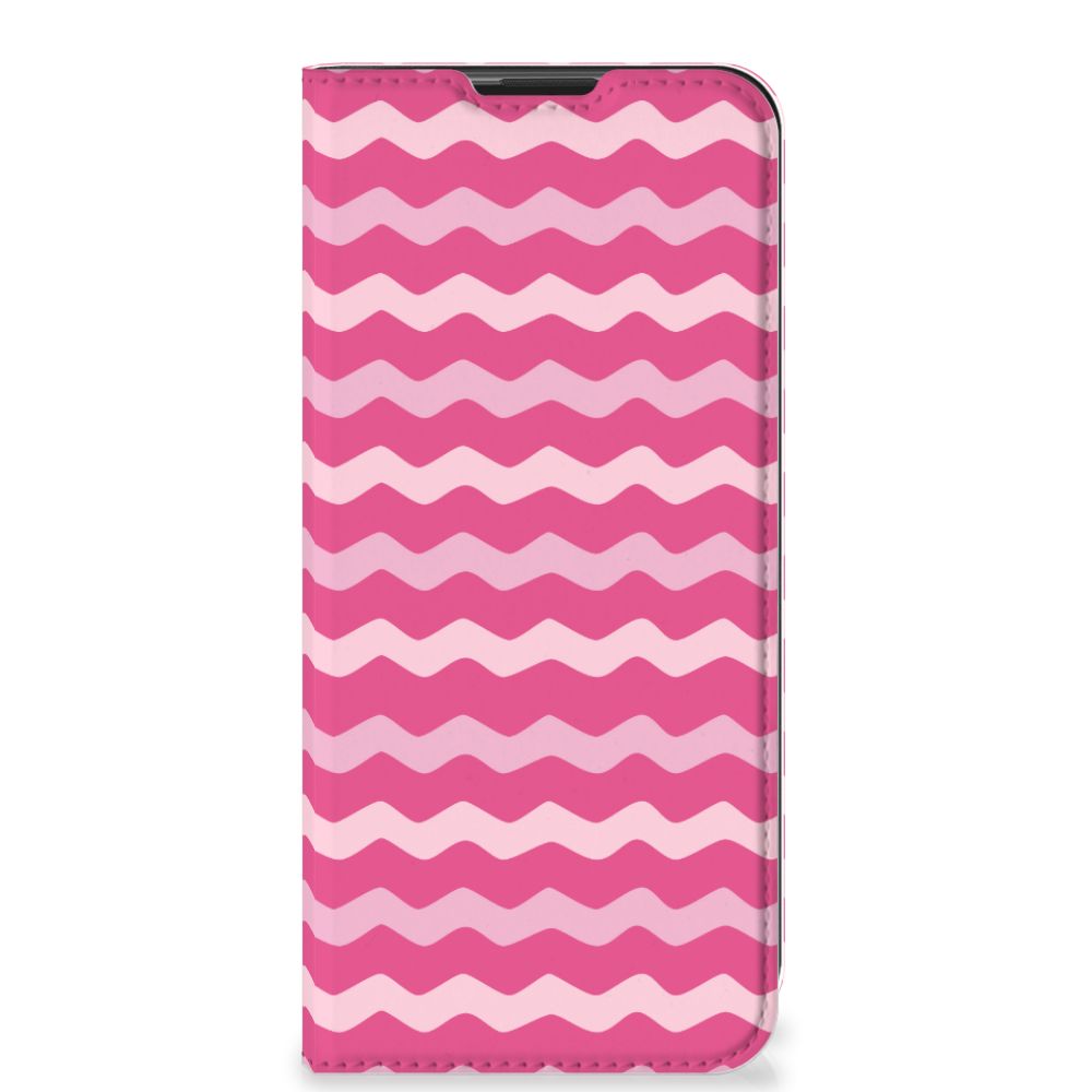 Motorola Moto G9 Play Hoesje met Magneet Waves Pink - B2C Telecom