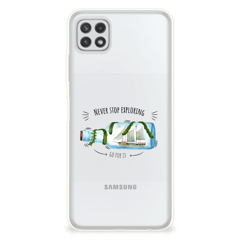Samsung Galaxy A22 5G Telefoonhoesje met Naam Boho Bottle B2C Telecom