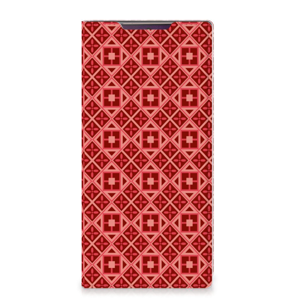 Samsung Galaxy Note 20 Ultra Hoesje met Magneet Batik Rood - B2C Telecom