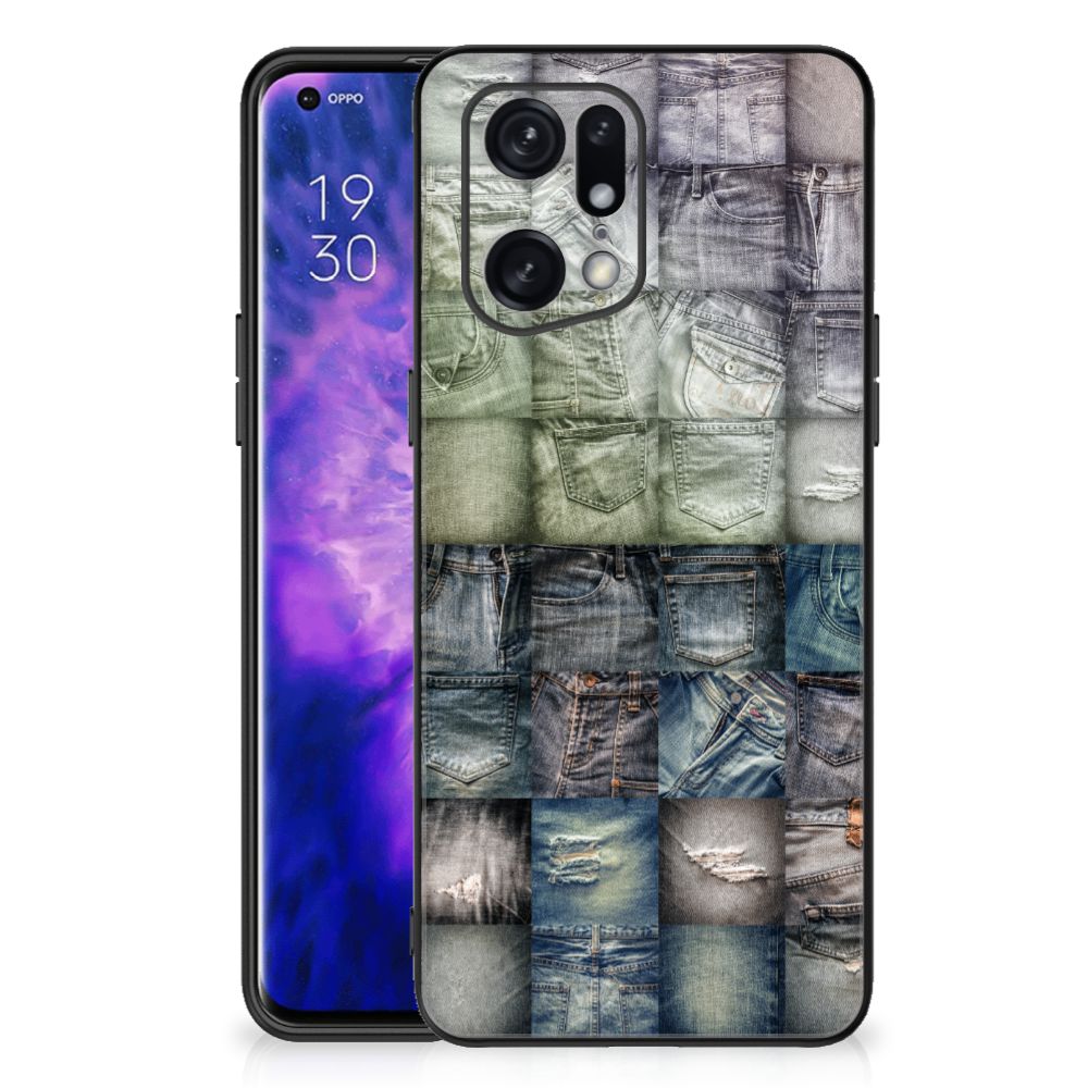 GSM Cover OPPO Find X5 Pro Spijkerbroeken