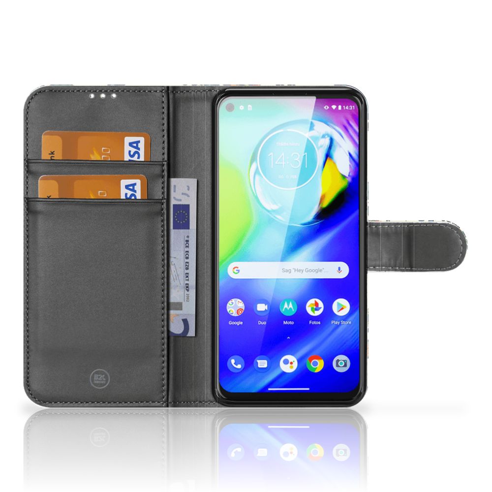 Wallet Case Motorola G8 Power Barok Flower