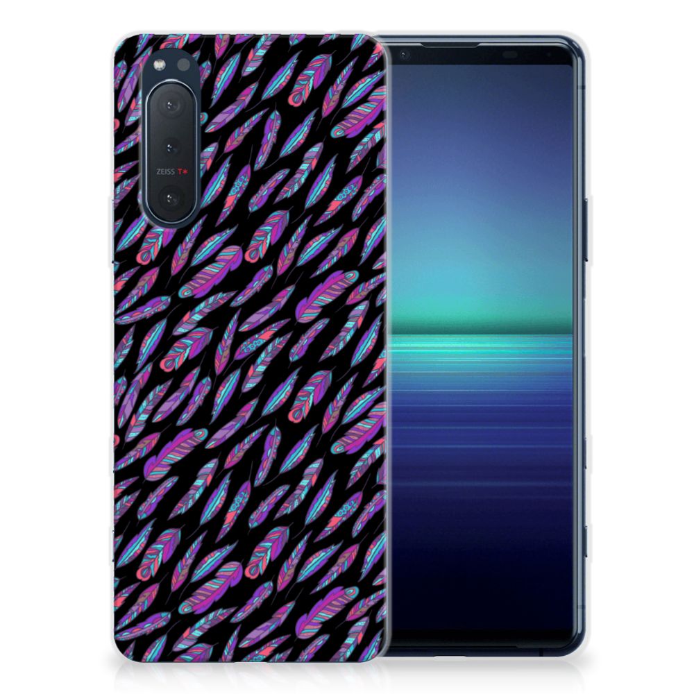 Sony Xperia 5II TPU bumper Feathers Color